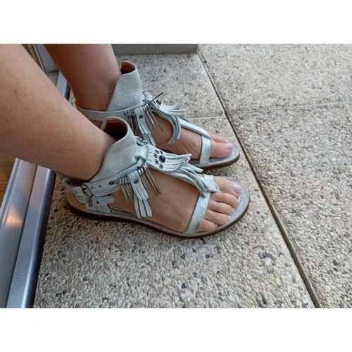 Airstep / A.S.98 AS 98 Sandales grises Couleur Argenté 3 Airstep / A.S.98 AS 98 Sandales grises Couleur Argenté – Image 3